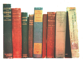 Collection of old nursing books