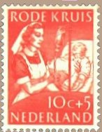 1953 Netherlands stamp honoring nurses