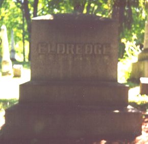 Grave of Adda Eldredge in Fond du Lac, WS.  Photo by Signe S. Cooper