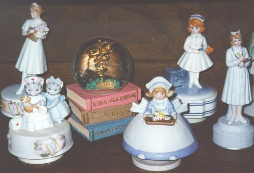 A collection of music boxes