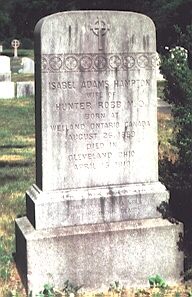 Grave of Isabel Adams Hampton Robb,  Burlington, NJ