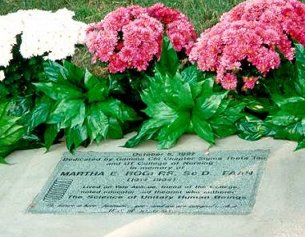 Marker placed in the sidewalk at the corner of Yale and Volunteer Boulevard, Knoxville