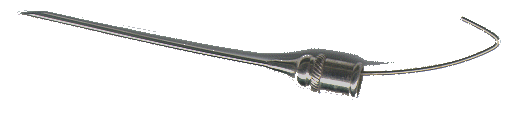 Needle shown with wire inserted